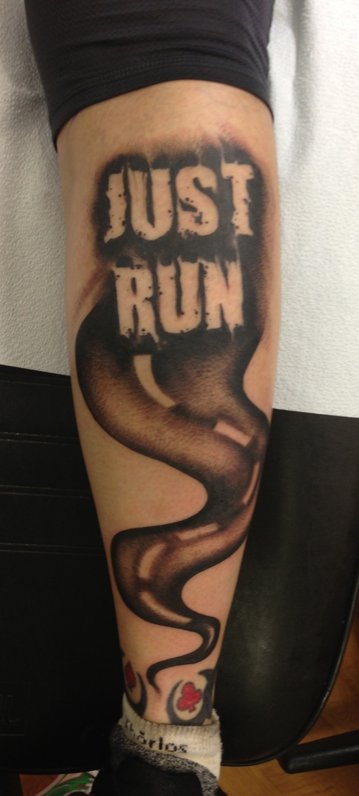 Runner Calf Tattoo