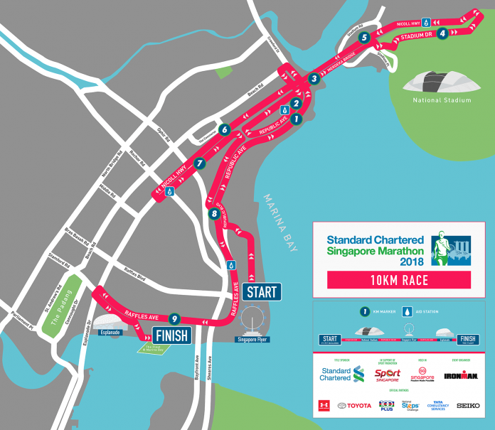 Route Maps Released: Standard Chartered Singapore Marathon 2018 