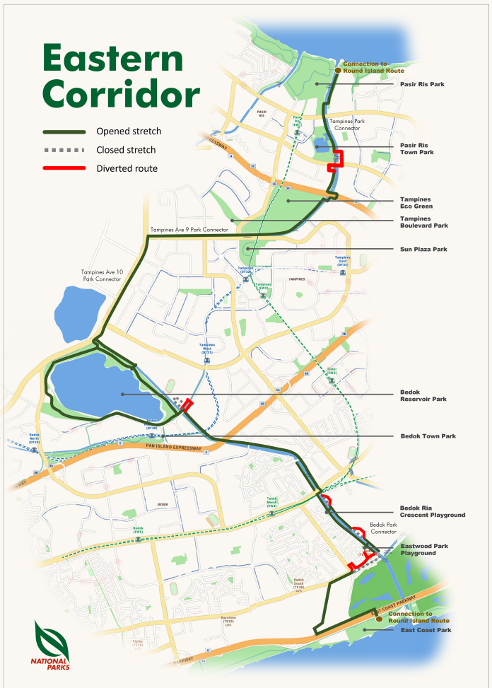 New 18KM Eastern Corridor Completed: Singapore’s Newest Green Pathway ...