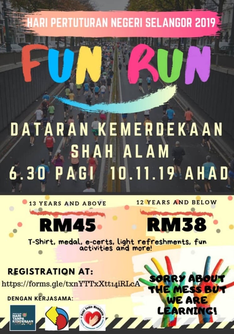 Hari Pertuturan Negeri Selangor 2019 Fun Run | JustRunLah!